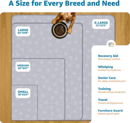 ® Reusable Puppy Pad – Waterproof, Extra-Absorbent, Washable Pee Pad for Dog Training, Whelping, & More – Protect Your Floors & Pet with Quick-Drying Potty Pad. 2 Pack - 36"X 41"